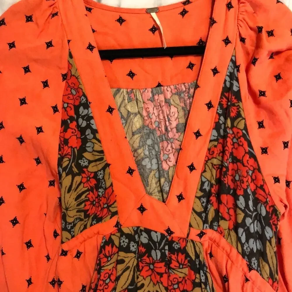 Free People Talulla Printed Tunic Dress Size XS
